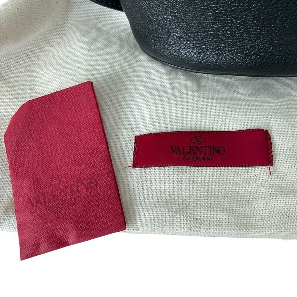 Valentino Garavani Rockstud Black Leather Belt Bag w Dust Bag - Picture 11 of 15